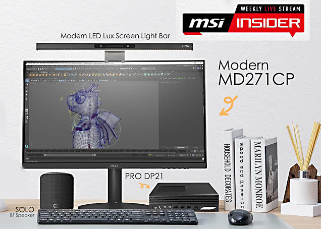 PC MSI DP21 14M-1067 / Core I7-14700 + LED 24,5