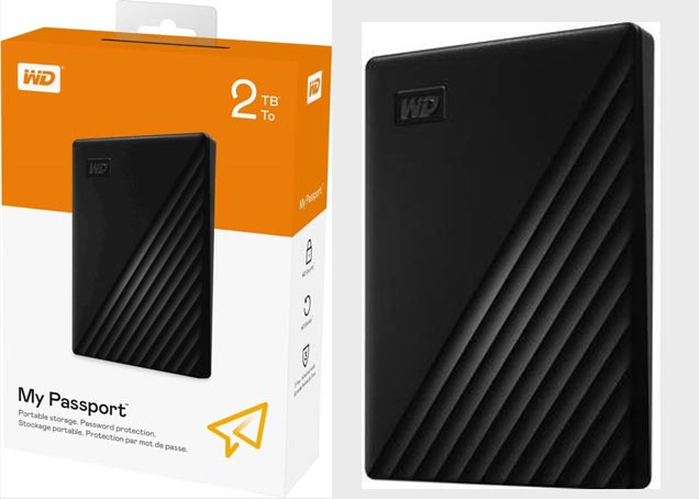 2 TB. External 2.5
