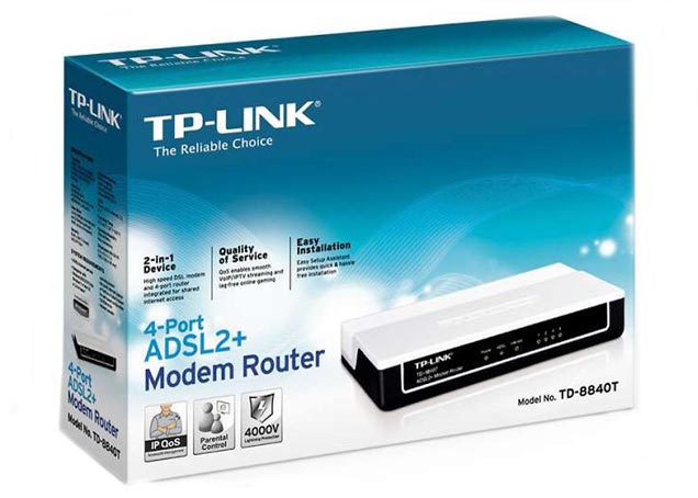 ADSL2 Router TP-LINK (TD-8840T)