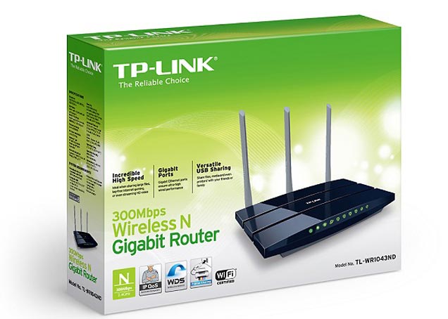 300Mb Wireless Router Gigabit 4-Port TP-LINK (WR1043ND)
